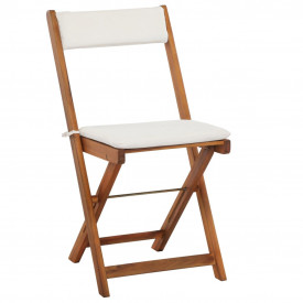 Set de mobilier bistro cu perne, 7 piese, lemn masiv de salcâm - Img 6