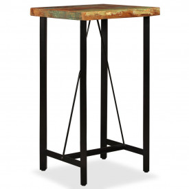 Set mobilier de bar, 3 piese, lemn masiv reciclat - Img 2