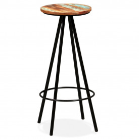 Set mobilier de bar, 3 piese, lemn masiv reciclat - Img 7