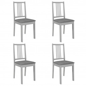 Set mobilier de bucătărie, 5 piese, gri, MDF - Img 7