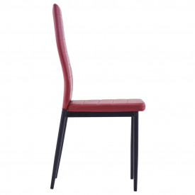 Set mobilier de bucătărie, 5 piese, roșu vin - Img 9