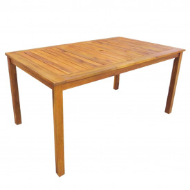 Set mobilier de exterior, 5 piese, lemn masiv de acacia, maro - Img 2
