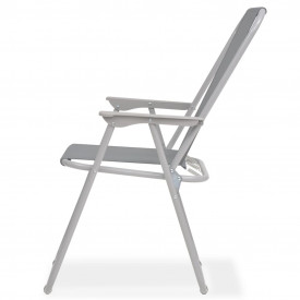 Set mobilier de exterior, 8 piese, textilenă, gri - Img 10