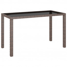 Set mobilier de exterior cu perne, 6 piese, maro, poliratan - Img 3