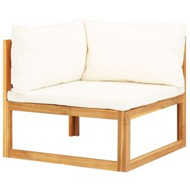 Set mobilier grădină cu perne, 6 piese, lemn masiv acacia - Img 3