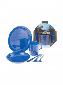 Set vase camping 360 Degrees Dinner Set, 6 piese, BPA free, cu husa