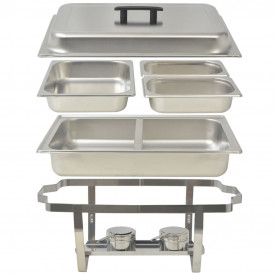 Set vase încălzire mâncare, 4 piese, oțel inoxidabil - Img 7