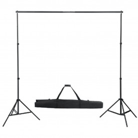 Sistem de suport fundal, 300 x 300 cm, negru - Img 4