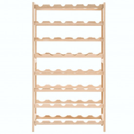 Suport sticle de vin, lemn de cedru, 57,5 x 28 x 102 cm - Img 3