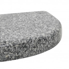 Suport umbrelă de soare, granit 10 kg, curbat, gri - Img 5