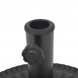Suport umbrelă de soare, rășină, rotund, negru, 14 kg - Img 6