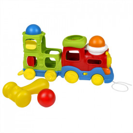 Trenulet muzical Winfun, cu bile si ciocan - Img 3
