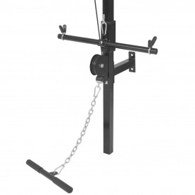 Turn de forță montat pe perete, set haltere și gantere 60,5 kg - Img 6