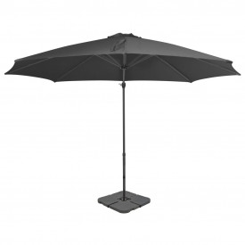 Umbrelă de exterior cu bază portabilă, antracit