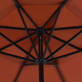 Umbrelă de exterior cu bază portabilă, cărămiziu - Img 4