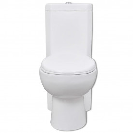 Vas WC din ceramică, Alb - Img 2