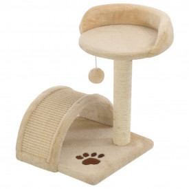 vidaXL Ansamblu pisici cu stâlpi funie sisal 40 cm, bej și maro - Img 2