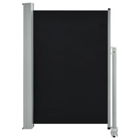 vidaXL Copertină laterală retractabilă de terasă, negru, 120 x 300 cm - Img 2