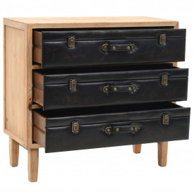 vidaXL Dulap cu sertare, lemn masiv de brad, 80 x 36 x 75 cm - Img 5