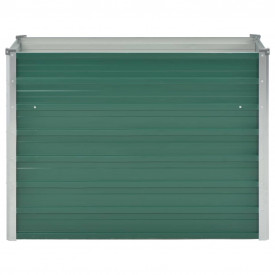 vidaXL Jardinieră de grădină, oțel galvanizat, 100 x 40 x 77 cm, verde - Img 3