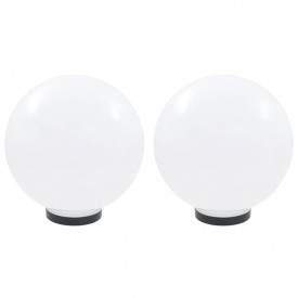 vidaXL Lămpi cu LED, 2 buc. sferice, 30 cm, PMMA - Img 2