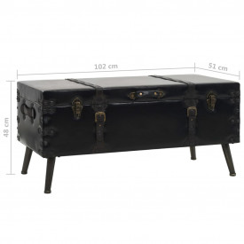 vidaXL Masă de cafea din MDF și oțel 102x51x48 cm - Img 9