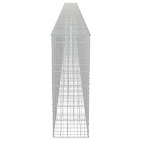 vidaXL Perete gabion cu capace, oțel galvanizat, 900 x 50 x 150 cm - Img 5