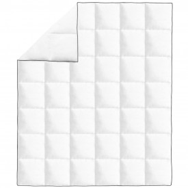 vidaXL Pilotă/Cuvertură de iarnă cu puf 200x220 cm Alb - Img 2
