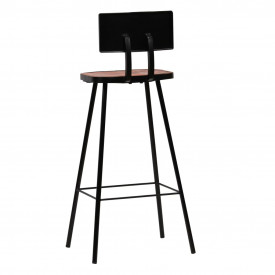 vidaXL Scaune de bar, 2 buc., lemn masiv reciclat, multicolor - Img 4