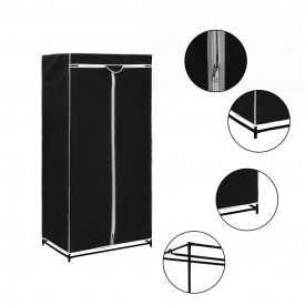 vidaXL Șifoniere, 2 buc., negru, 75 x 50 x 160 cm - Img 2