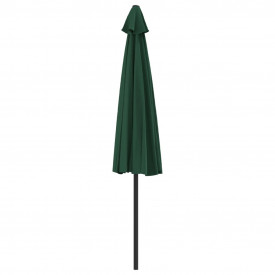 vidaXL Umbrelă de soare, semicerc, tijă aluminiu, verde, 300x150 cm - Img 5