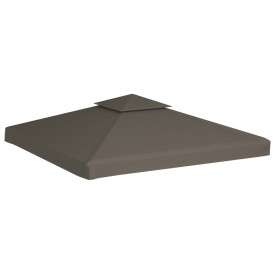 Acoperiș pavilion, 2 niveluri, 310 g/m², 3 x 3 m, gri taupe - Img 2