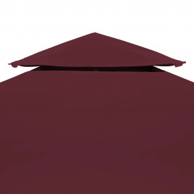 Acoperiș pavilion, 2 niveluri, 310 g/m², 3 x 3 m, roșu bordo - Img 3