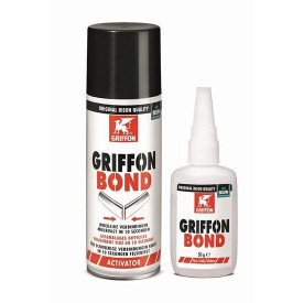 Adeziv bicomponent compus din adeziv instant cianoacrilat și activator spray GRIFFON Bond, 50g+200ml - Img 2