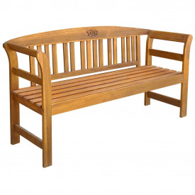Bancă de grădină din lemn masiv de acacia, 157 x 45 x 82,5 cm