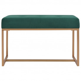 Bancă, verde, 80 cm, catifea - Img 2