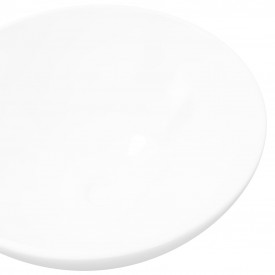Bazin chiuvetă de baie din ceramică, rotund, alb - Img 3