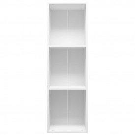 Bibliotecă/Comodă TV, alb, 36 x 30 x 114 cm, PAL - Img 4