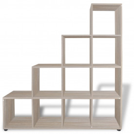 Bibliotecă/etajeră în trepte, 142 cm, stejar - Img 3