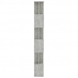 Bibliotecă/Separator cameră, gri beton, 80 x 24 x 192 cm, PAL - Img 6