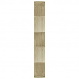 Bibliotecă/Separator cameră, stejar Sonoma, 45x24x159cm, PAL - Img 6