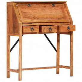 Birou de scris, 90 x 40 x 107 cm, lemn masiv de acacia - Img 4