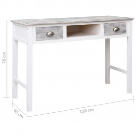 Birou de scris, gri, 110 x 45 x 76 cm, lemn - Img 8