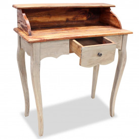 Birou de scris, lemn masiv reciclat 80 x 40 x 92 cm - Img 3