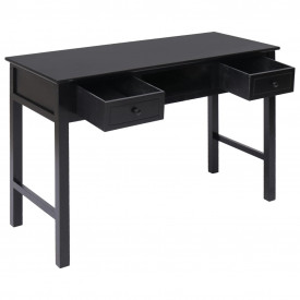 Birou de scris, negru, 110 x 45 x 76 cm, lemn - Img 3