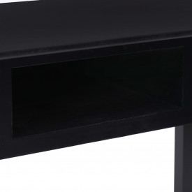 Birou de scris, negru, 110 x 45 x 76 cm, lemn - Img 8