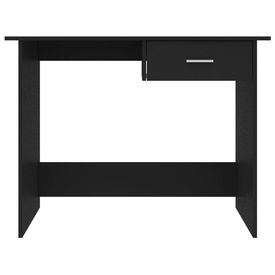 Birou, negru, 100 x 50 x 76 cm, PAL - Img 3