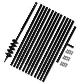Burghiu manual găuri în pământ 100 mm cu tub prelungitor 13 m