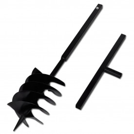 Burghiu manual găuri în pământ 200 mm cu tub prelungitor 9 m - Img 3