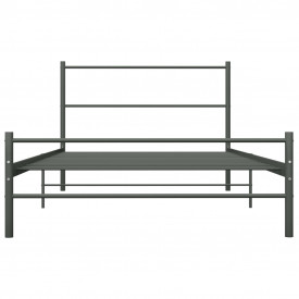 Cadru de pat, gri, 100 x 200 cm, metal - Img 3